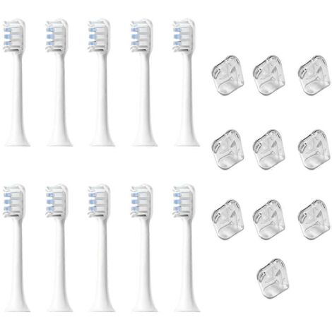 Têtes de brosse à dents électriques blanches pour T301 MES605 T302 MES607
