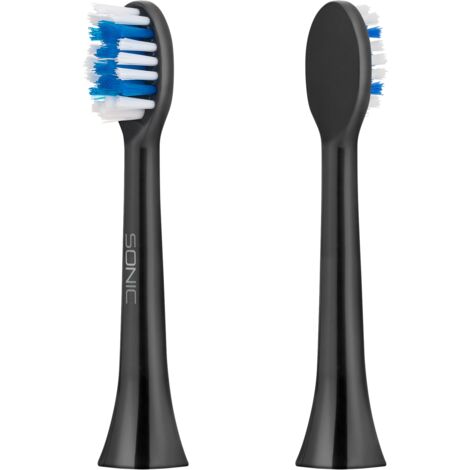 Têtes de brosse à dents rigides Teesa SONIC BLACK