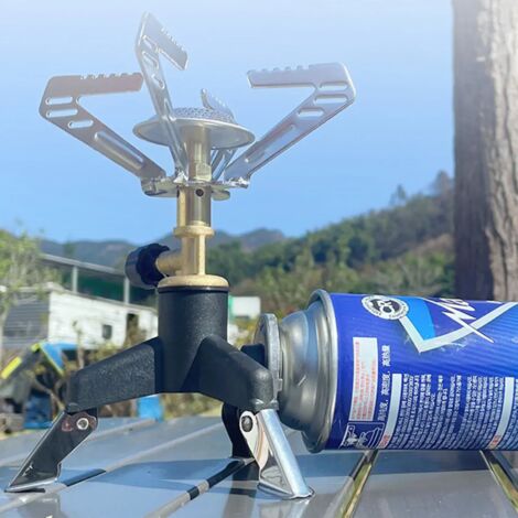 Têtes de conversion pour fournaise à gaz portable, adaptateur ultraléger en cuivre pour cartouche de gaz, connecteurs longs pour bouteilles de gaz, compatibles avec les réchauds de camping et les réch
