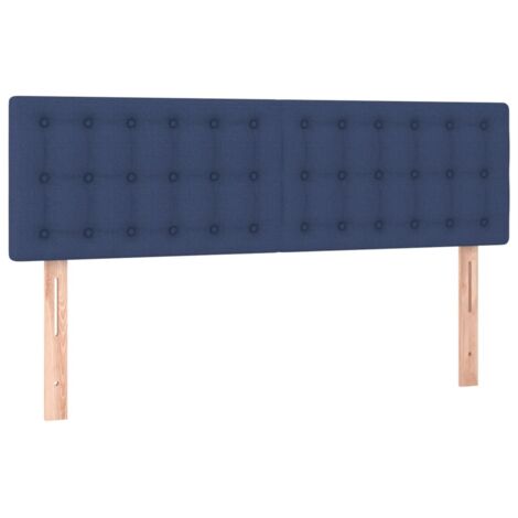 Têtes de lit Bleu 144x5x78/88 cm Tissu