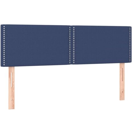 Têtes de lit Bleu 144x5x78/88 cm Tissu