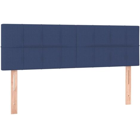 Têtes de lit Bleu 144x5x78/88 cm Tissu