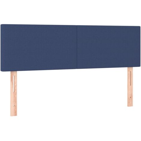 Têtes de lit Bleu 144x5x78/88 cm Tissu
