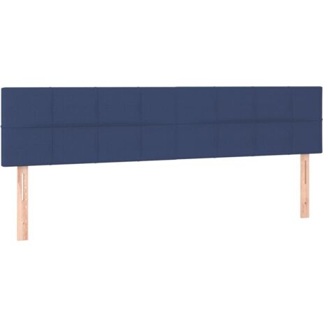 Têtes de lit Bleu 180x5x78/88 cm Tissu