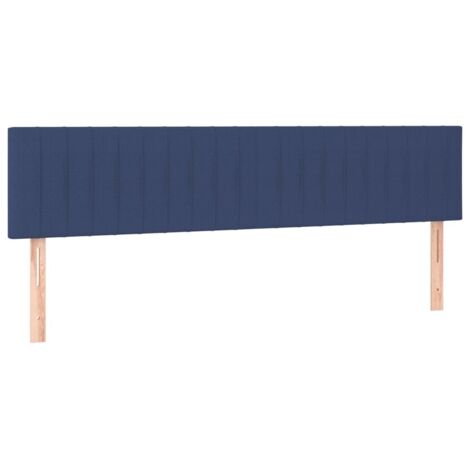 Têtes de lit Bleu 200x5x78/88 cm Tissu