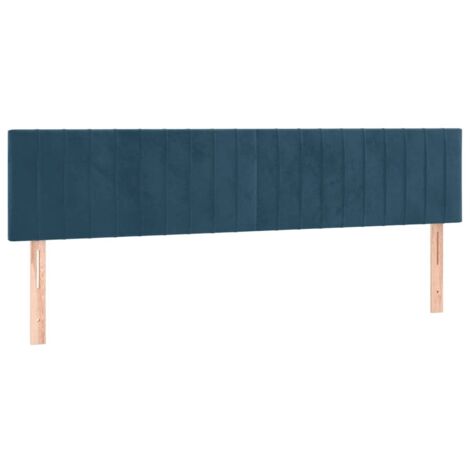 Têtes de lit Bleu foncé 180 x 5 x 78/88 cm Velours
