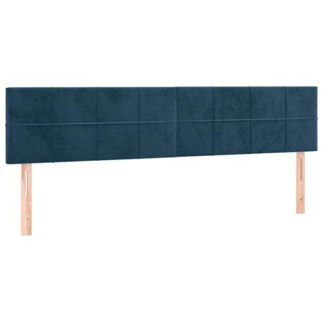 Têtes de lit Bleu foncé 180 x 5 x 78/88 cm Velours