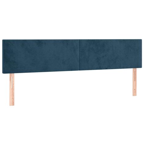 Têtes de lit Bleu foncé 180 x 5 x 78/88 cm Velours