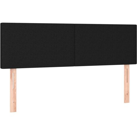 Têtes de lit Noir 144 x 5 x 78/88 cm Tissu