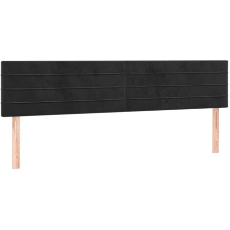 Têtes de lit Noir 160 x 5 x 78/88 cm Velours
