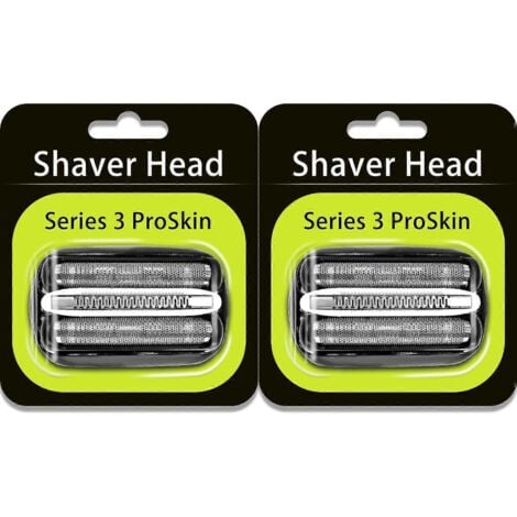 CREA Têtes de rasage de rechange Braun Series 3 32B, têtes de rasage Braun S3 (2 pièces)