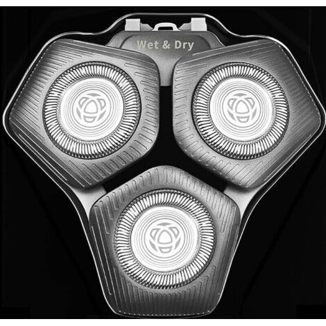 Têtes de rasage SH71/50 pour rasoirs Philips séries S5000. S7000. SH60/70 et SH71/50 (gris)