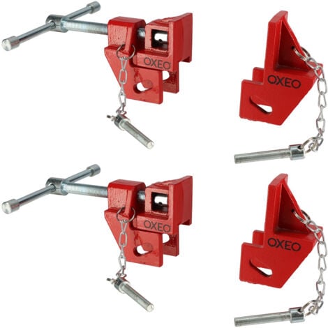 OXEO Têtes de serre joint dormant X2 - En fonte - pour bois 27mm - Système auto serrant - Adaptable à la longueur souhaitée