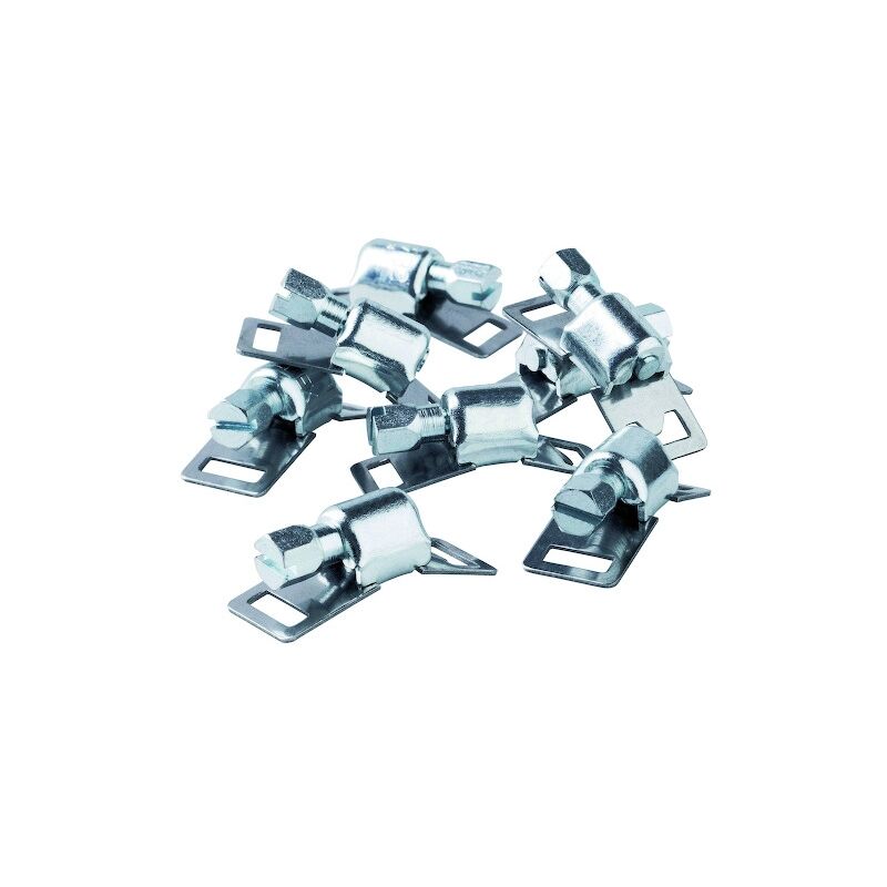 Têtes pour collier bande sans fin avec vis a fente - Largeur de bande : 14 mm (sachet de 10 pièces) Serflex