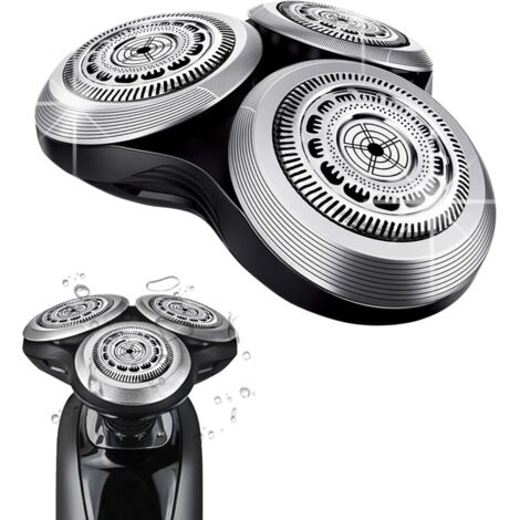 Têtes rotatives de rechange SH90 pour rasoirs Philips Norelco série 9000, nouvelle version de la boucle de roue en métal et lames de précision à double couche améliorées