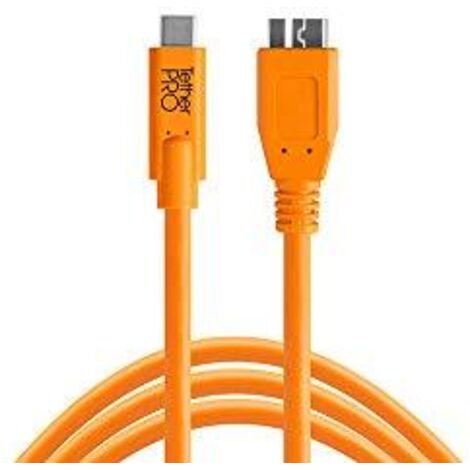 Tether Tools CUC3315-ORG cavo USB 4,6 m USB 3.2 Gen 1 (3.1 Gen 1) USB A Micro-USB B Arancione