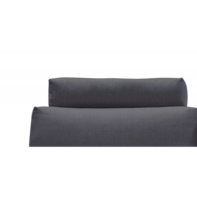 Têtière appuie tête tissu gris anthracite pour canapé d'angle ALIX - Gris anthracite