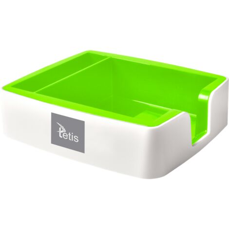 Tetis - Notiz- und Visitenkartenhalter - Grüner Schreibtisch-Organizer