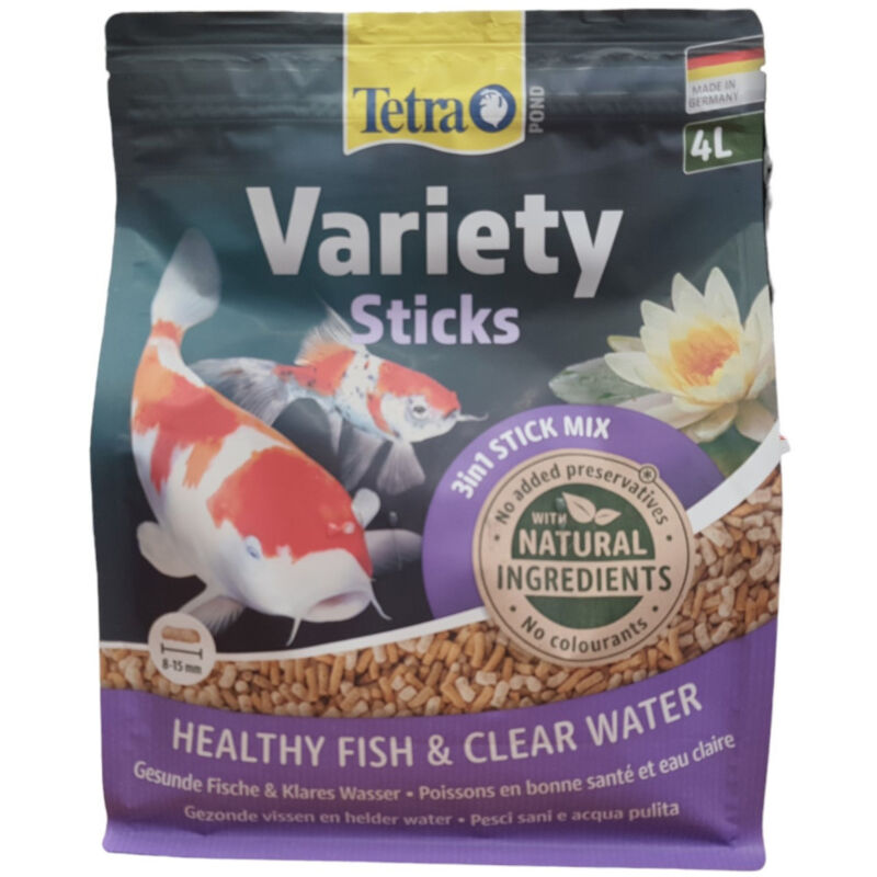 Tetra - Variety Sticks 4 litres - 600 g nourritures pour poissons rouges, carpes Koïs et vos mélanotes