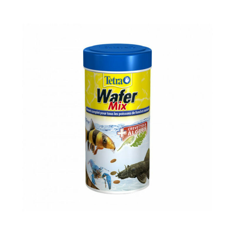 Alimentation Wafer Mix pour poissons Contenance 250 ml - Tetra