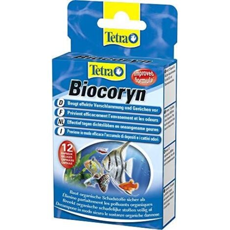 Tetra biocoryn compresse di rilevamento di sostanze dannose per l'acqua dell'Acquario (12 unitМК)