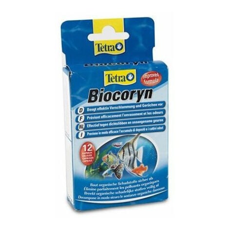 Tetra biocoryn compresse di rilevamento di sostanze dannose per l'acqua dell'Acquario (12 unità)