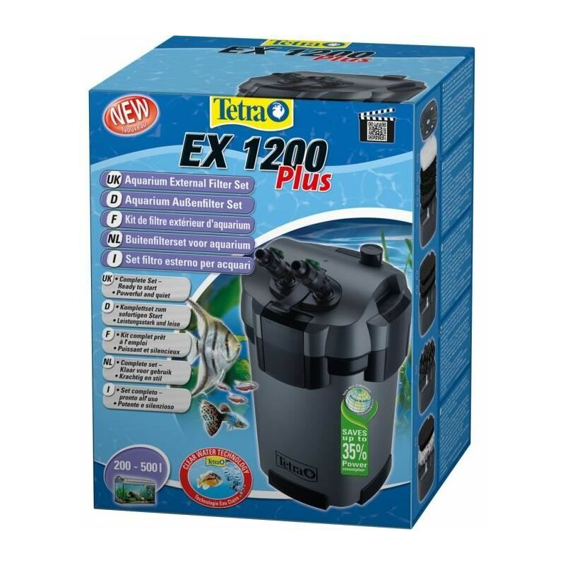 

Tetra EX 1200 plus - Set completo de filtro exterior para acuario