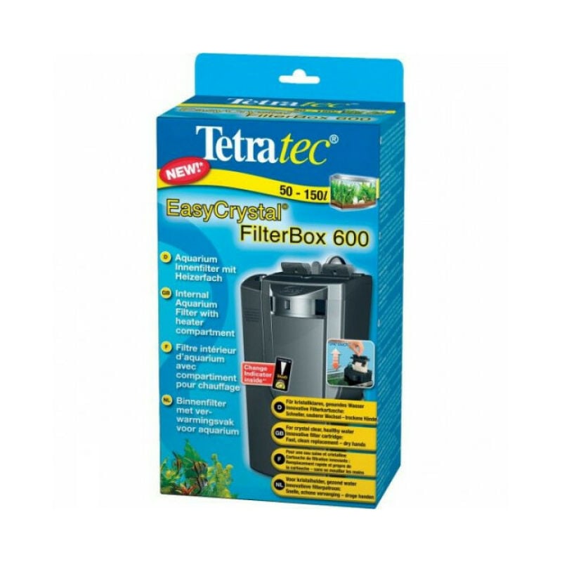 Filtre d'intérieur EasyCrystal Filter Box pour aquarium Débit 600 L/h - Tetra