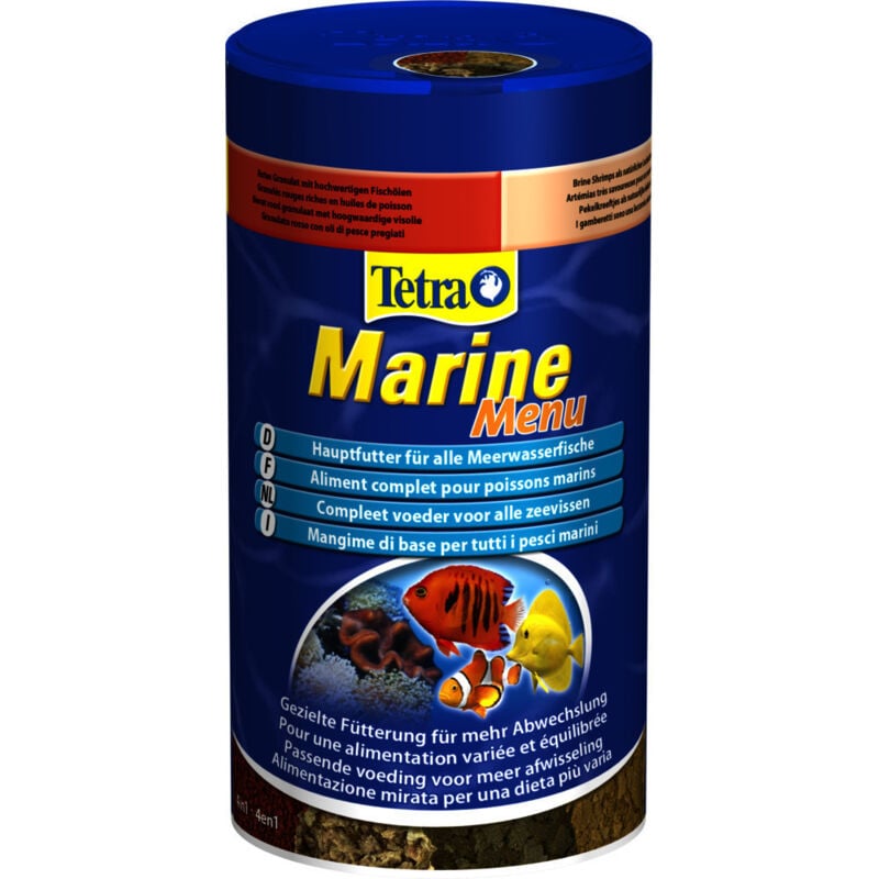 Tetra - Marine menu, alimentation pour poisson d'eau de mer 65g/250ml