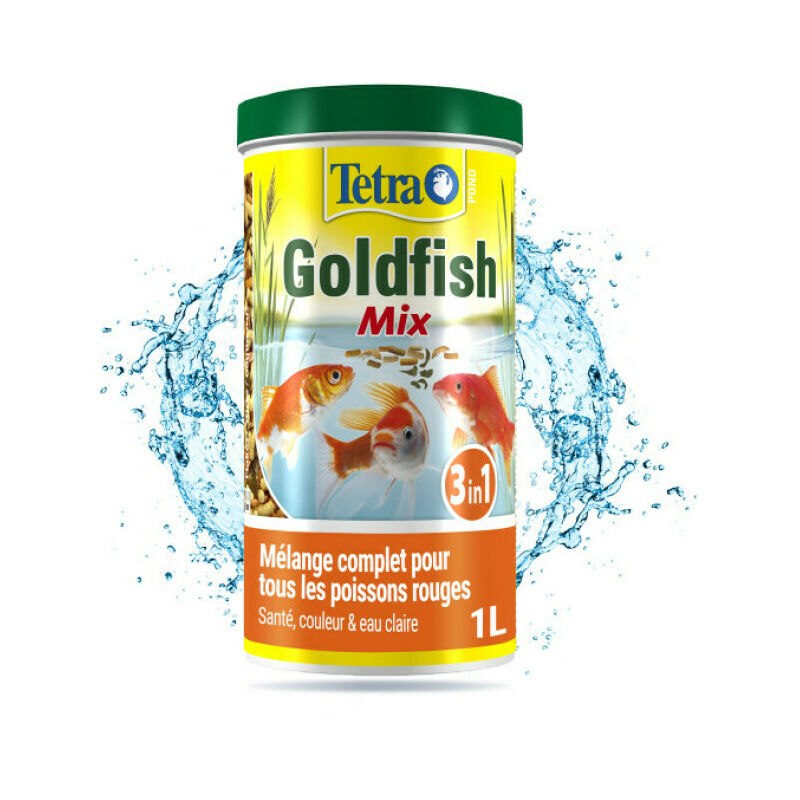 Alimentation Pond Goldfish Mix pour poissons de bassin Contenance 1 litre - Tetra