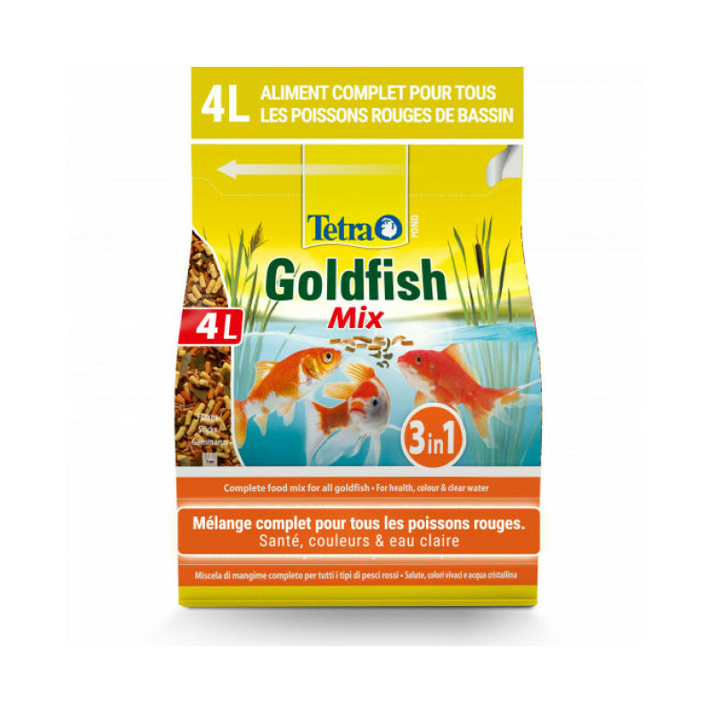 Alimentation Pond Goldfish Mix pour poissons de bassin Contenance 4 litres - Tetra