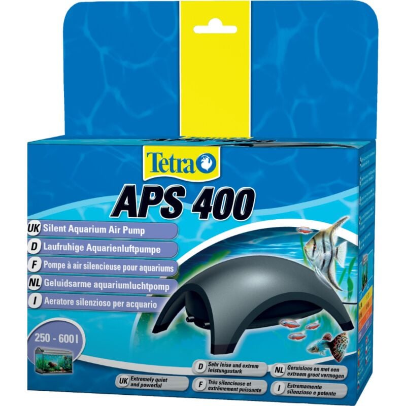 Pompe à air silencieuse pour aquariums Tetra aps 400 250 - 600 litres