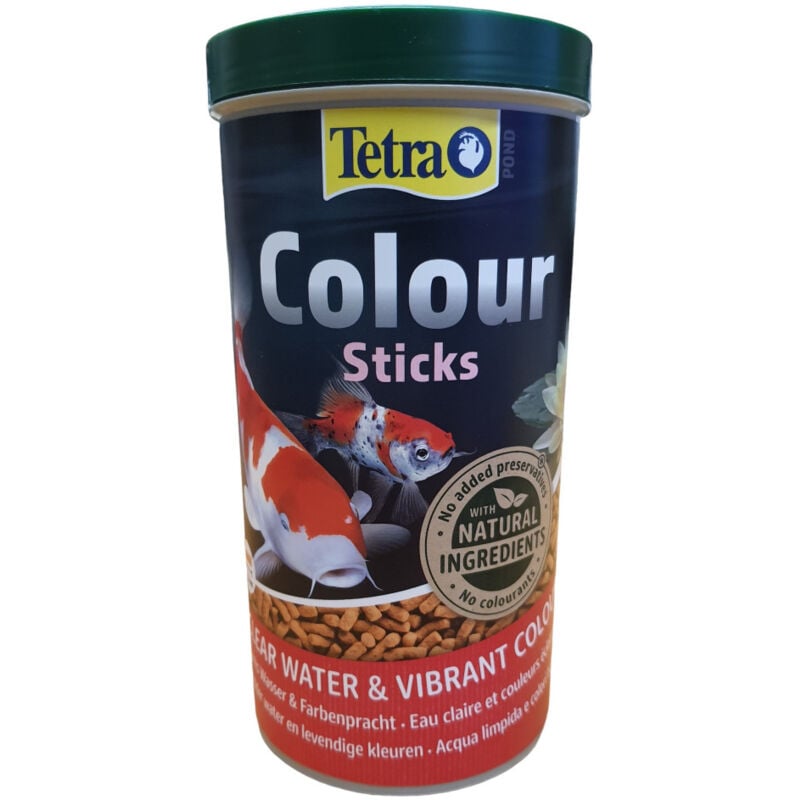 Tetra - Pond Sticks colour 8-12 mm, pot 1 litres 175g pour poisson d'ornement de bassin de jardin