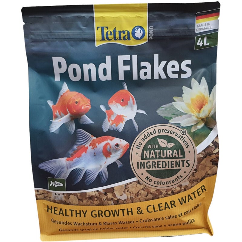 Pond Flakes sac de 4 Litres, 800 g aliment flottant pour poissons d'ornements Tetra