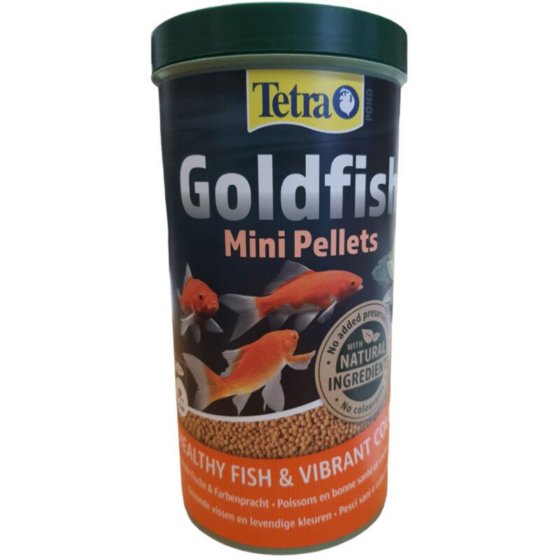 Tetra - Goldfish mini pellets 2-3 mm 1 Litre -350 g pour poissons rouge de bassin jusqu'à 10 cm.