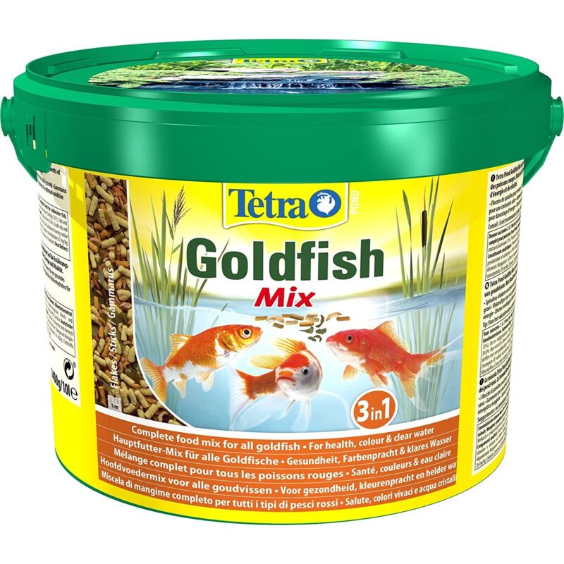 Tetra Pond Goldfish Mix mélange nourriture poissons rouges 10L Tetra Pond Goldfish Mix mélange nourriture poissons rouges 10L