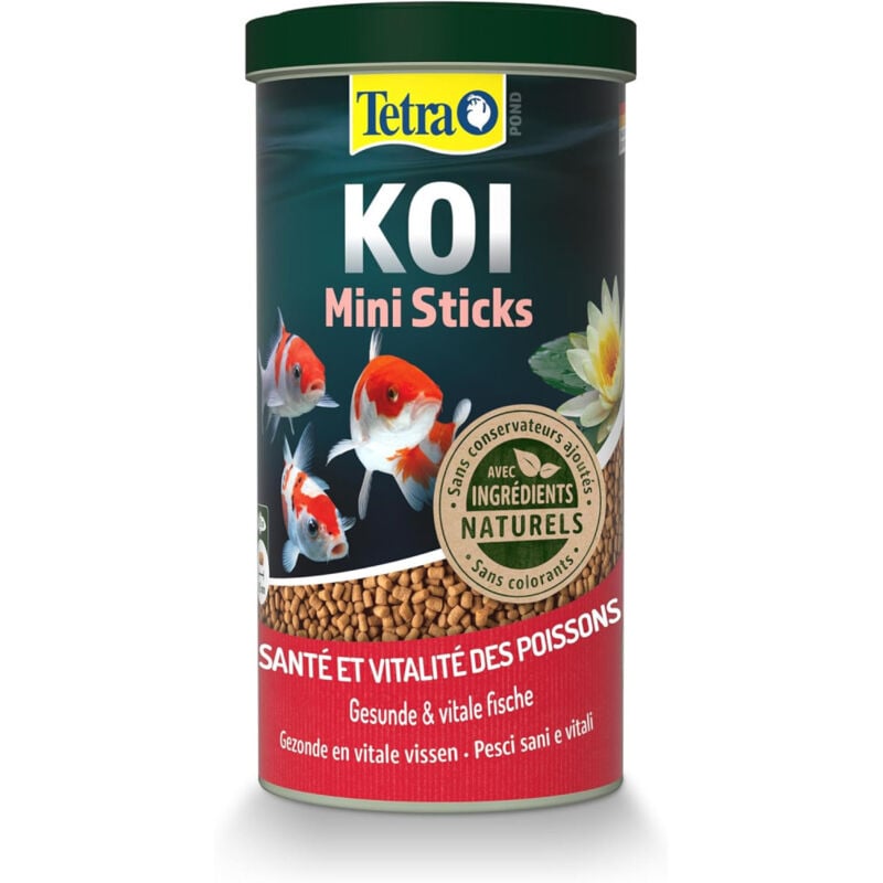 Aliment complet Koï stick junior 1 litre , 370 g pour carpes koï de bassin jusqu'à 15 cm Tetra