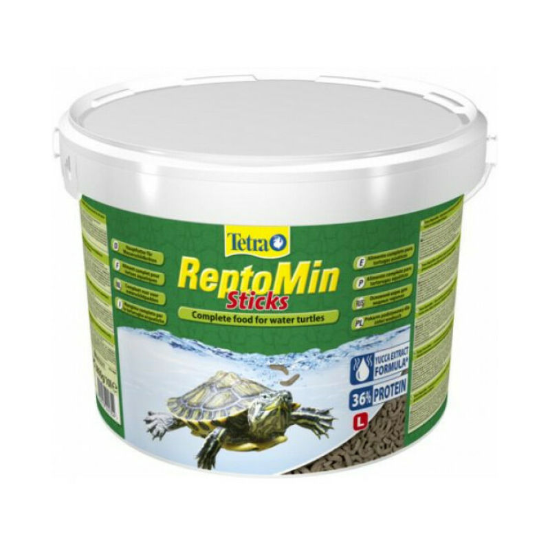 Alimentation premium équilibrée pour tortues aquatiques ReptoMin - 10 litres - Tetra