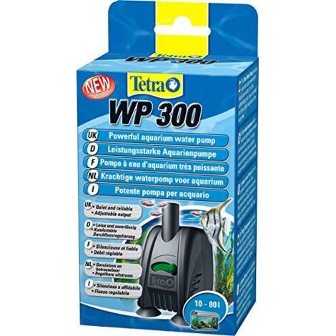Tetra TEC WP 300 Pompa d'acqua per circolazione dell'acqua pulita in acquari, 10-80 litri