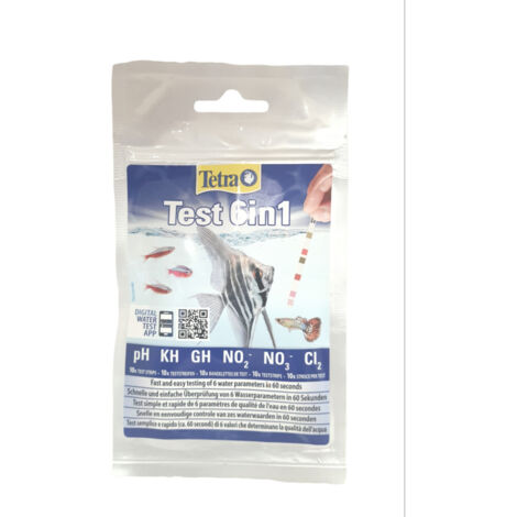 Tetra test 6 en 1 paramètres eau - 10 bandelettes