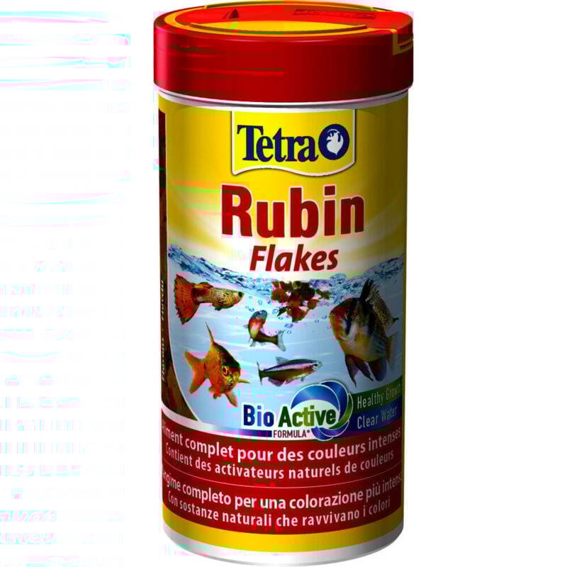 Rubin Flakes aliment en flocon pour poisson tropicaux 200g/1000ml - Tetra