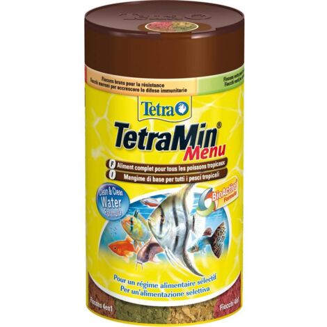 TetraMenù mangime di base con formula bio active per pesci tropicali per una alimentazione selettiva 100 ml