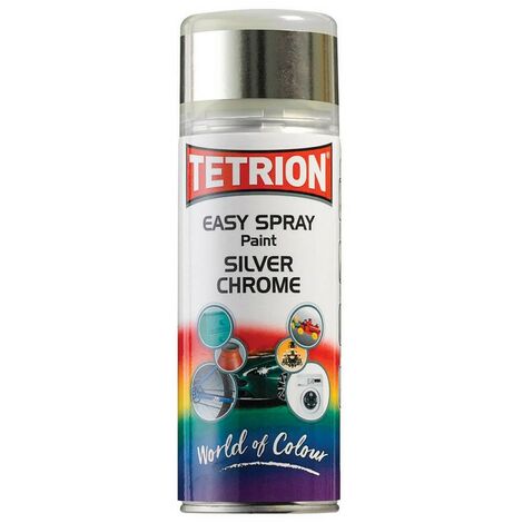 Ambersil Chrome Silver Acrylic Paint 400ml Aerosol