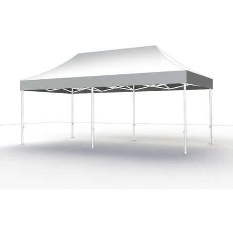 Tetto bianco a gazebo Pro 3 x 6 metri, rivestimento in poliestere, rivestito in PVC, 300 g/m², colore: bianco