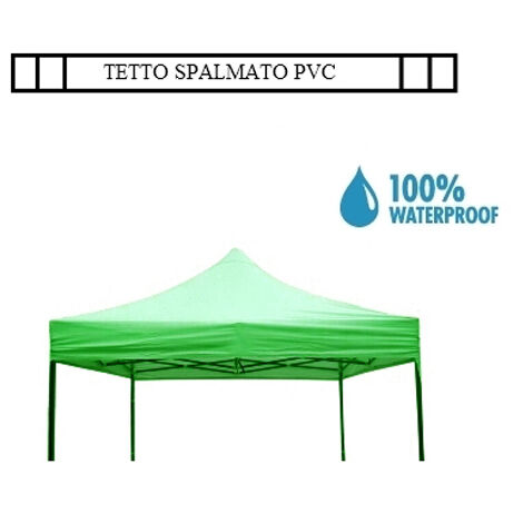 Tetto/Copertura superiore impermeabile per Gazebo 3x3m Verde