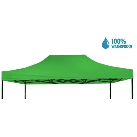 Tetto/Copertura superiore impermeabile per Gazebo 3x4,5m Verde