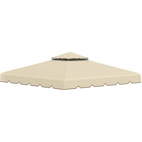 Tetto di Ricambio per Gazebo da Giardino 3x3m in Poliestere Beige