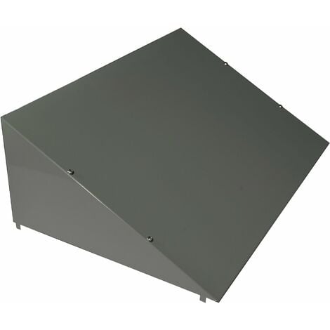 Tetto Inclinato 60x40x20 cm per Armadio in Metallo Verniciato Grigio Chiaro