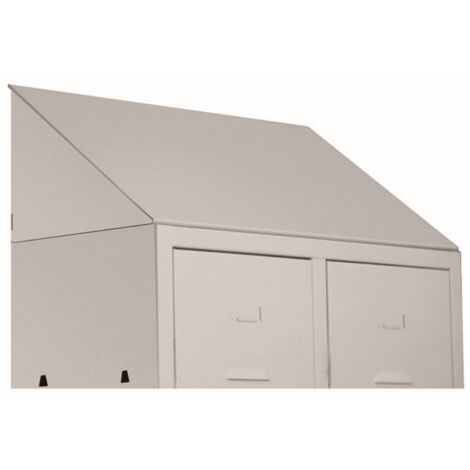 Tetto Inclinato per Armadio Spogliatoio 2 Posto - 68x34 cm