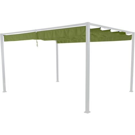 Tetto per gazebo Sky 3 x 4 m, rivestimento in polipropilene, rivestito in poliuretano, 200 g/m², verde kiwi